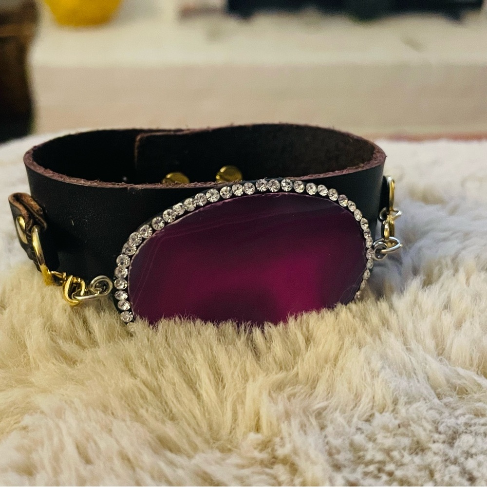 Purple Geo Cuff